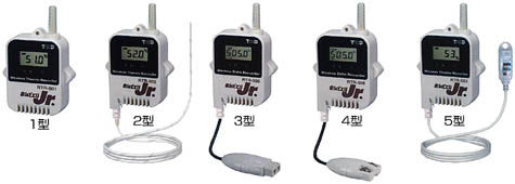 小型ワイヤレスデータロガー(温度／熱電対／PT100・1000)