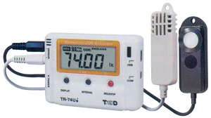 (TR-74Ui-S)　照度・紫外線・温度・湿度データロガー