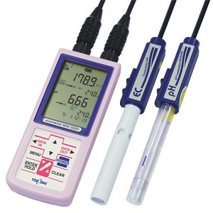 2 Channel Portable Electric Conductivity/pH Meter 